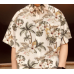 Hawaiian Summer Beach Style Coconut Trees Printing Men's Short Sleeve Shirt