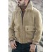 Lamb Velvet Lapel Zipper Padded Plush Jacket